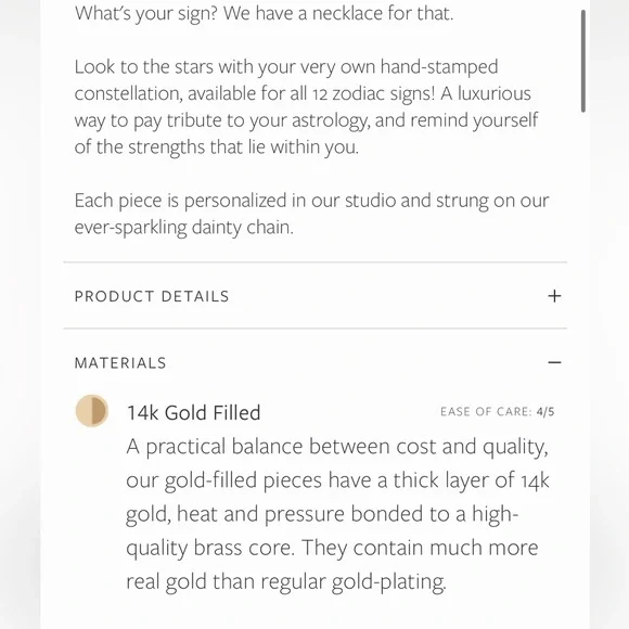 GLDN Capricorn Zodiac Constellation Necklace - Picture 3 of 9